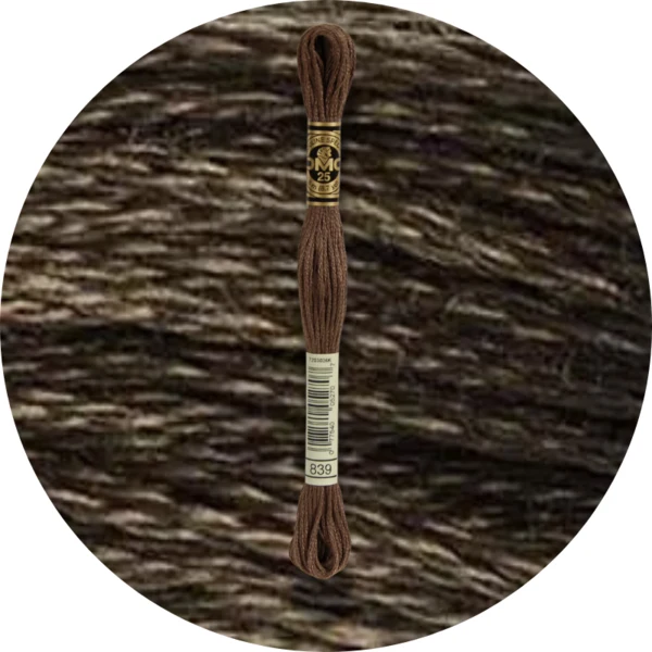 DMC Mouliné Spécial 25 Broderigarn, Ensfarvet, Neutrale nuancer